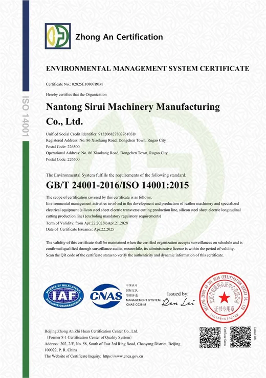 ISO 14001 Environmental Certificate