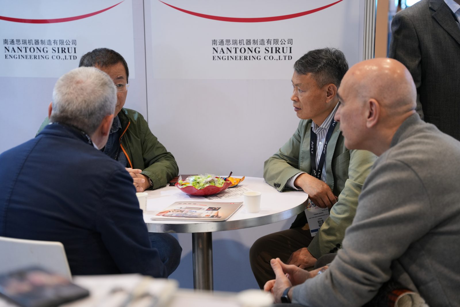 Meeting customers at the SREE stand, APLF 2026