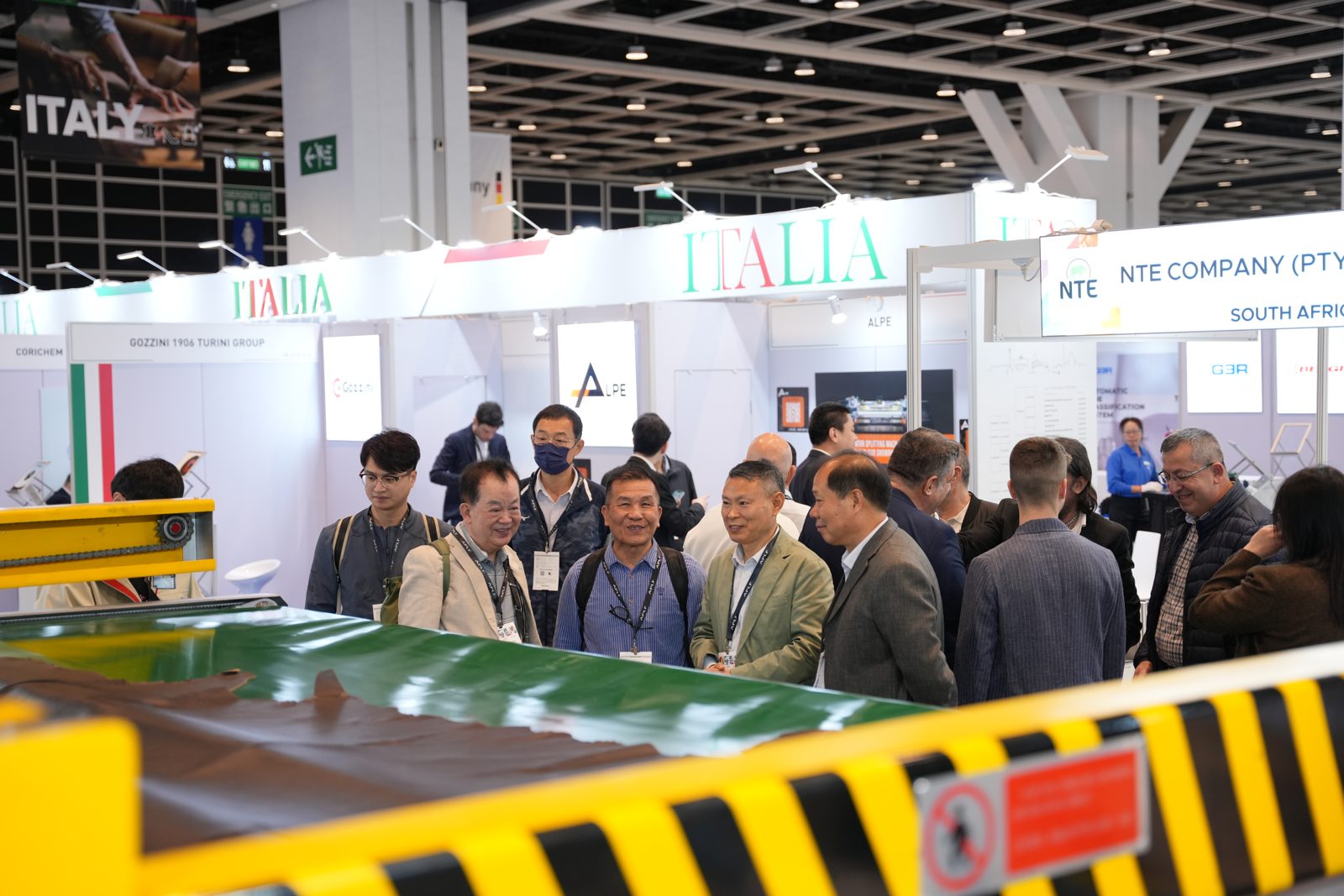 Visitors at the SREE stand at APLF 2026 in Hong Kong